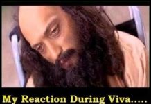 Suggested behavior in front of the external examiner during viva.